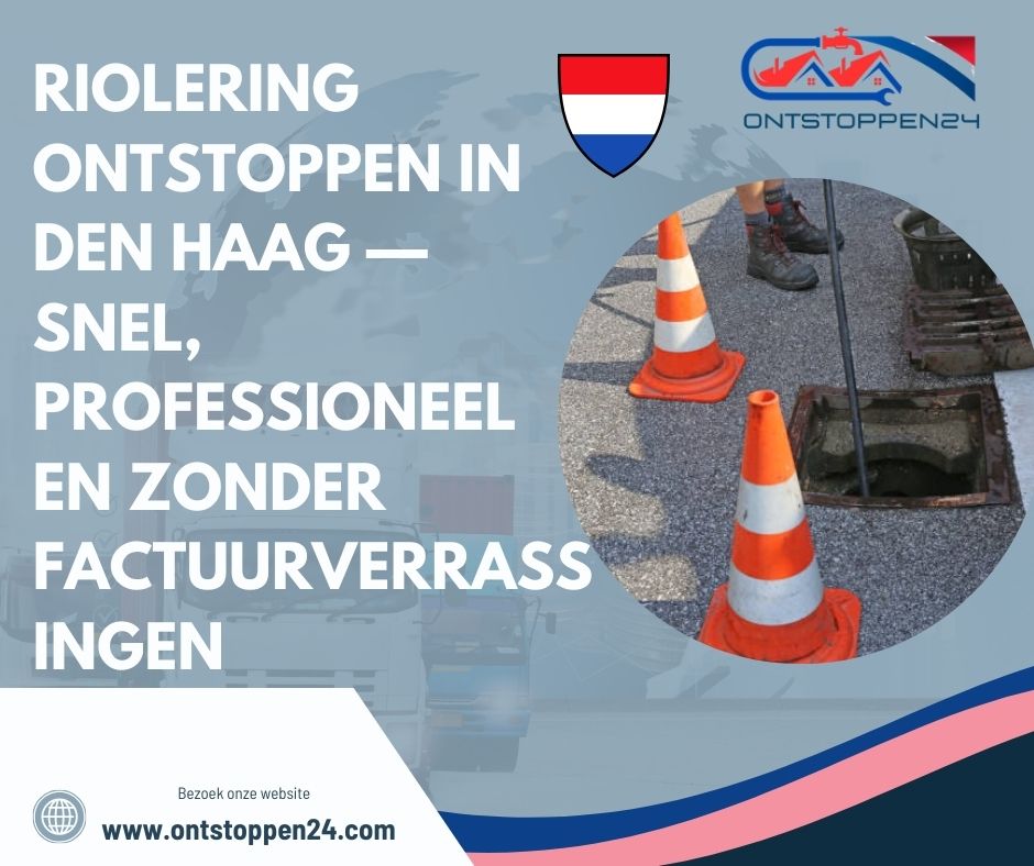 Riolering ontstoppen in Den Haag — snel, professioneel en zonder factuurverrassingen