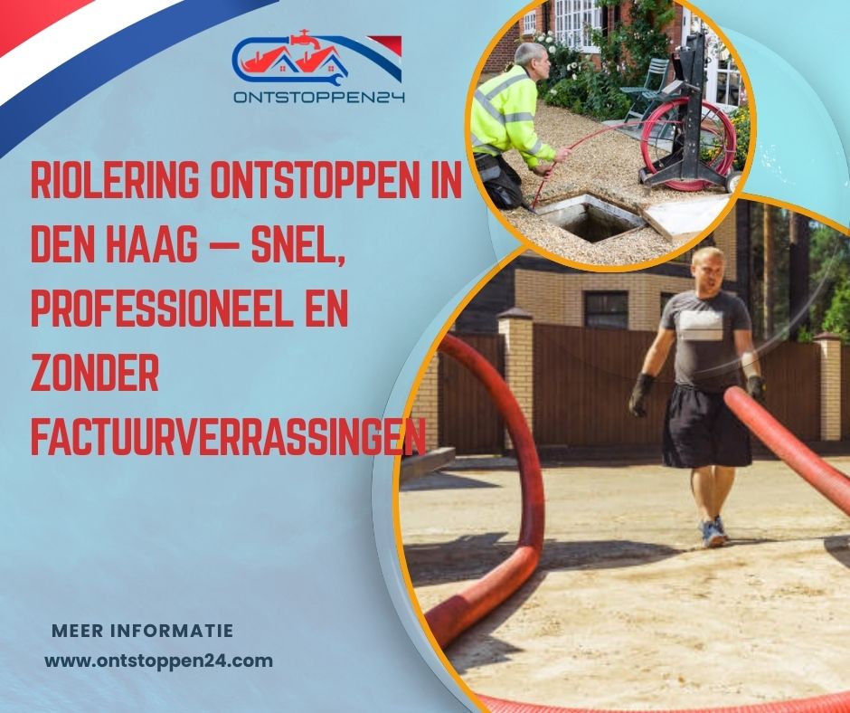 Riolering ontstoppen in Den Haag — snel, professioneel en zonder factuurverrassingen